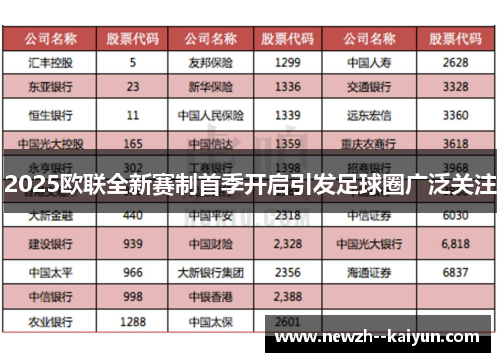 2025欧联全新赛制首季开启引发足球圈广泛关注
